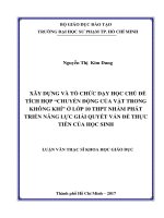 Chuyển động của vật trong không khí” ở lớp 10 trung học phổ thông nhằm phát triển năng lực giải quyết vấn đề thực tiễn của học sinh (Luận văn thạc sĩ)
