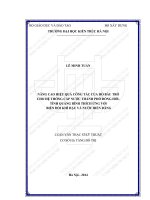 Nâng cao hiệu quả công tác của hồ bàu tró cho hệ thống cấp nước thành phố đồng hới   tỉnh qảng bình thích ứng với biến đổi khí hậu và nước biển dâng (tt) 