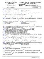 ĐỀ KSCL lớp 12 môn vật lý  THPT QUỐC GIA năm 2017 (3) 