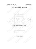 Đề xuất một số giải pháp nâng cao năng năng lực cạnh tranh trong đấu thầu tại công ty cổ phần sông đà 4 (tt) 