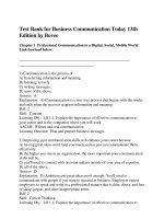  test bank for business communication today 13th edition by bovee 180321032824 
