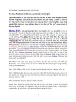 Hệ thống nhà máy của honda trên thế giới và sự thành công của honda