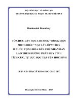 Tô chưc day hoc chương “Dòng điện một chiều” Vật lí 9 THCS theo hướng phat huy tính tích cưc, tư lưc của hoc sinh (Luận văn thạc sĩ)