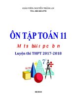 Bài tập cơ bản ôn tập toán 11 luyện thi THPT – nguyễn thắng an 
