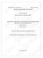 Bảo tồn và phát huy giá trị các di tích đình làng khu vực cổ loa   đông anh (tt) 