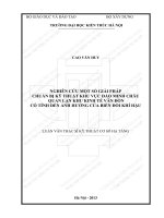Nghiên cứu một số giải pháp chuẩn bị kỹ thuật khu vực đảo minh châu   quan lạn khu kinh tế vân đồn có tính đến ảnh hưởng của biến đổi khí hậu (tt) 