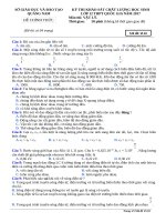 ĐỀ KSCL lớp 12 môn vật lý  THPT QUỐC GIA năm 2017 (2) 