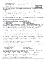 ĐỀ KSCL lớp 12 môn vật lý  THPT QUỐC GIA năm 2017 (1) 