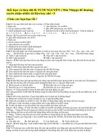 97 câu lý thuyết cơ chế di truyền cấp độ phân tử