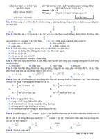 ĐỀ KSCL lớp 12 môn vật lý  THPT QUỐC GIA năm 2017 (1) 
