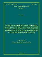 Nghiên cứu giải pháp đấu nối các công trình hạ tầng kỹ thuật khu đô thị mới tại thành phố hà đông với các khu dân cư lân cận trong bối cảnh xây dựng hạ tầng kỹ thuật  (tt) 