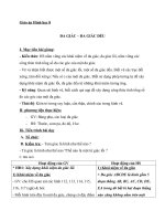 Giáo án Hình học 8 chương 2 bài 1: Đa giác. Đa giác đều