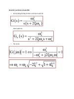 Mối quan hệ giửa độ dự trữ pha tần số cắt biên của hệ hở ,và băng thông,độ vọt lố và thời gian xác lập hệ kín