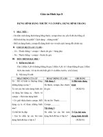 Giáo án Hình học 8 chương 1 bài 5: Dựng hình bằng thước và compa. Dựng hình thang