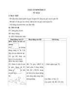 Giáo án Hình học 8 chương 1 bài 1: Tứ giác