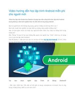 Video hướng dẫn học lập trình Android miễn phí cho người mới