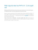 Nhận ngay bộ video học PHP từ A – Z cho người mới