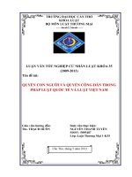 LUẬN văn LUẬT THƯƠNG mại QUYỀN CON NGƯỜI và QUYỀN CÔNG dân TRONG PHÁP LUẬT QUỐC tế và LUẬT VIỆT NAM 