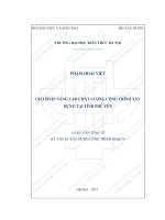 Giải pháp nâng cao chất lượng công trình xây dựng tại tỉnh phú yên (tt) 