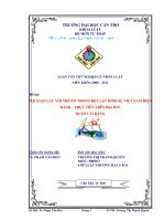 LUẬN văn LUẬT THƯƠNG mại tội GIAO cấu với TRẺ EM TRONG bộ LUẬT HÌNH sự VIỆT NAM HIỆN HÀNH – THỰC TIỄN TRÊN địa bàn QUẬN cái RĂNG 