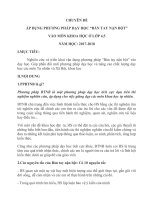 chuyên đề áp dụng phương pháp bàn tay nặn bột vào môn khoa học 4, 5