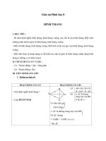 Giáo án Hình học 8 chương 1 bài 2: Hình thang