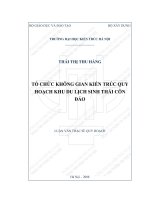 Tổ chức không gian kiến trúc quy hoạch các khu du lịch sinh thái côn đảo huyện côn đảo  tỉnh bà rịa vũng tàu (tt) 