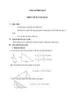 Giáo án Hình học 8 chương 2 bài 3: Diện tích tam giác