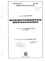 Nghiên cứu một số vấn đề về tổ chức không gian kiến trúc cảnh quan nhằm bảo tồn và phát huy giá trị khu vực hồ hoàn kiếm (tt) 