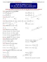 on tap cong thuc luong giac