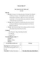 Giáo án Đại số 7 chương 3 bài 1:Thu thập số liệu thống kê, tần số