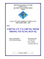 LUẬN văn LUẬT HÀNH CHÍNH CHỨNG cứ và CHỨNG MINH TRONG tố TỤNG dân sự 