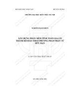 Xây dựng phần mềm tính toán gia cố thành hố đào theo phương pháp phần tử hữu hạn (tt) 