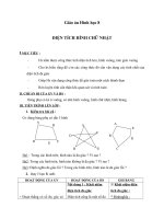 Giáo án Hình học 8 chương 2 bài 2: Diện tích hình chữ nhật