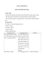 Giáo án Hình học 8 chương 2 bài 2: Diện tích hình chữ nhật