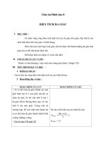 Giáo án Hình học 8 chương 2 bài 6: Diện tích đa giác