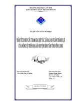 PHÂN TÍCH NHU cầu THAM GIA hợp tác xã RAU AN TOÀN THÀNH lợi của NÔNG hộ TRÊN địa bàn HUYỆN BÌNH tân TỈNH VĨNH LONG 