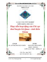 LUẬN văn LUẬT THƯƠNG mại thực tiễn hoạt động của chi cục thuế huyện gò quao   tỉnh kiên giang 