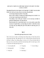 BÀI tập cá NHÂN của môn học HÀNH VI tổ CHỨC về TÍNH CÁCH cá NHÂN 