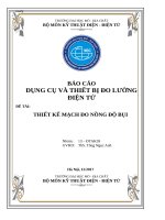 đồ án môn đo lường đo nồng độ bụi đh mỏ