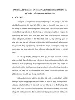 Đánh giá tính cách cá nhân và định hướng hành vi cư xử  bản thân trong tương lai 