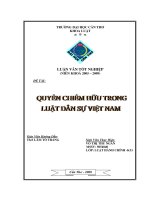 LUẬN văn LUẬT HÀNH CHÍNH QUYỀN CHIẾM hữu TRONG LUẬT dân sự VIỆT NAM 