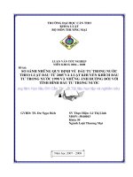 LUẬN văn LUẬT THƯƠNG mại SO SÁNH NHỮNG QUY ĐỊNH về đầu tư TRONG nước THEO LUẬT đầu tư 2005 và LUẬT KHUYẾN KHÍCH đầu tư TRONG nước 1998 và NHỮNG ẢNH HƯỞNG đối với TÌNH HÌNH đầu tư TRONG nước 