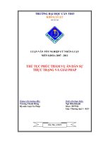 LUẬN văn LUẬT THƯƠNG mại THỦ tục PHÚC THẪM vụ án dân sự THỰC TRẠNG và GIẢI PHÁP 