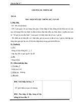 Giáo án Đại số 7 chương 3 bài 1:Thu thập số liệu thống kê, tần số