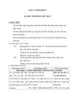 Giáo án Hình học 8 chương 2 bài 2: Diện tích hình chữ nhật