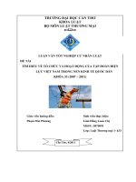 LUẬN văn LUẬT THƯƠNG mại tìm HIỂU về tổ CHỨC và HOẠT ĐỘNG của tập đoàn điện lực VIỆT NAM TRONG nền KINH tế QUỐC dân 