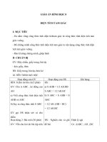 Giáo án Hình học 8 chương 2 bài 3: Diện tích tam giác