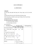 Giáo án Hình học 8 chương 1 bài 2: Hình thang