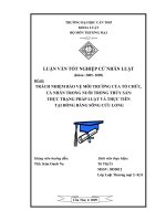 LUẬN văn LUẬT THƯƠNG mại TRÁCH NHIỆM bảo vệ môi TRƯỜNG của tổ CHỨC, cá NHÂN TRONG NUÔI TRỒNG THỦY sản THỰC TRẠNG PHÁP LUẬT và THỰC TIỄN tại ĐỒNG BẰNG SÔNG cửu LONG 